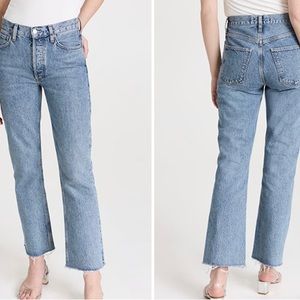 NWT Agolde Mid Rise Relaxed Boot Jeans